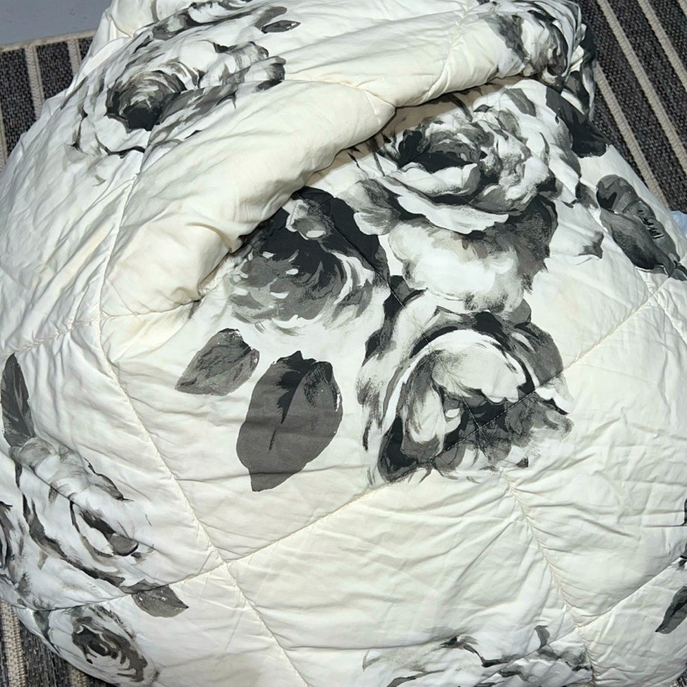 Pottery barn gorgeous comforter a bit used!